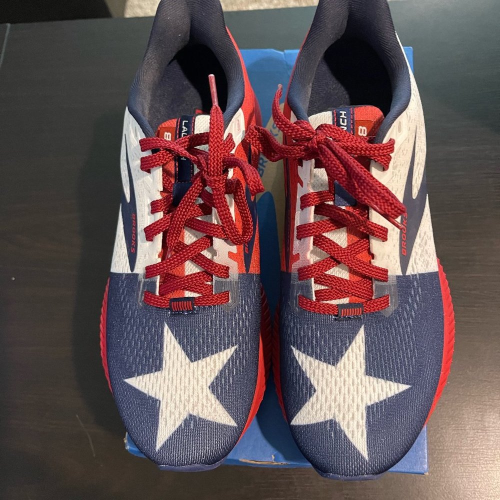 Brooks Launch 8 Texas Flag size 8.5
